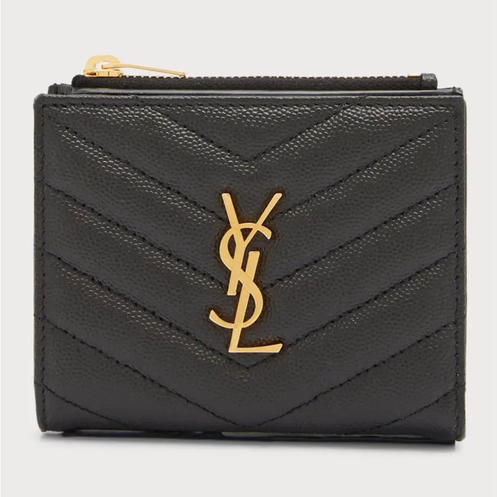 Saint Laurent
YSL Monogram Small Black Leather Wallet